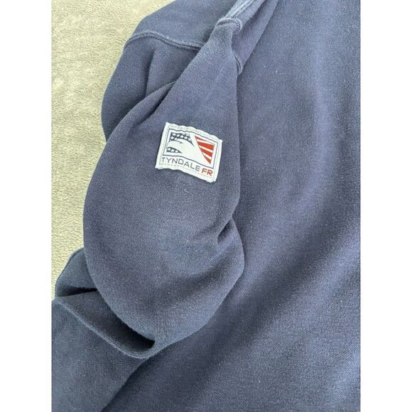 Tyndale Flame Resistant Long Sleeve T Shirt Men's Size 2XL XXL Blue Workwear - Picture 6 of 12